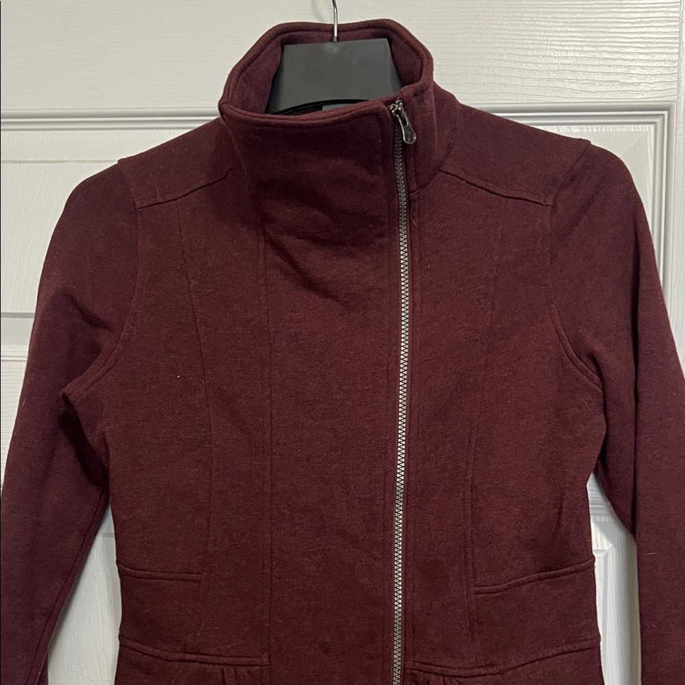 Athleta Deep Burgundy Utility Jacket